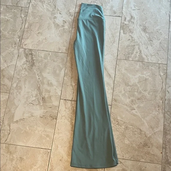 Stylish Teal Flared Pants - Picture 2 of 3